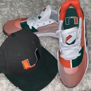 miami hurricanes Addias shoes brand New